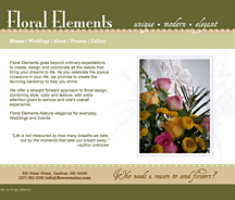 Floral Elements Website