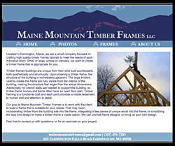 Maine Mountain Timber Frames Website