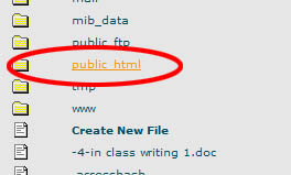 Finding public_html